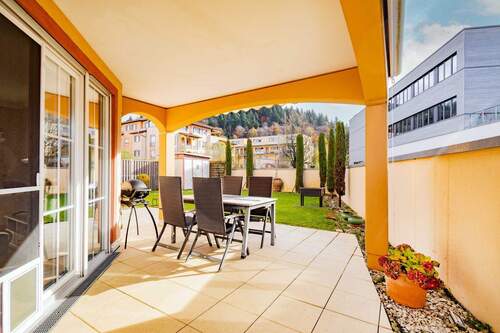 Die gemütliche, überdachte Terrasse - 