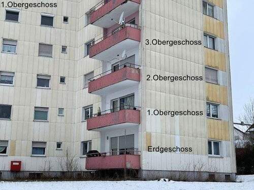 Gartenteilansicht - 3 Zimmer Etagenwohnung zum Kaufen in Hardheim