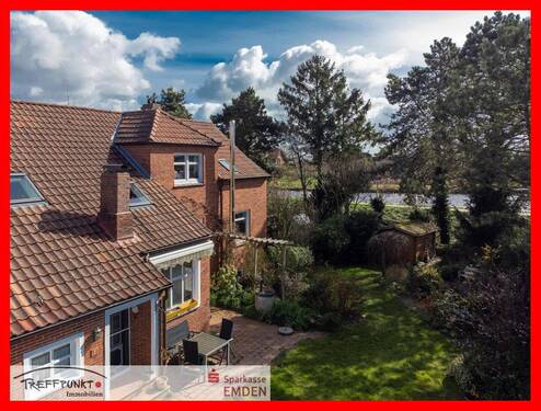 Gartenansicht - 4 Zimmer Doppelhaushälfte zum Kaufen in Emden