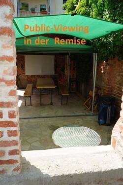 Public-Viewing in der Remise - 