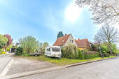 Blick von der Straße vor dem Grundstück - Grundstück zum Kaufen in Vellmar