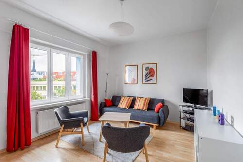 Wohnzimmer - Etagenwohnung mit 52,30 m&sup2; in Berlin zum Kaufen