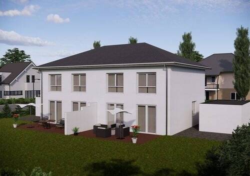 Rückansicht - 4 Zimmer Doppelhaushälfte zum Kaufen in Halberstadt