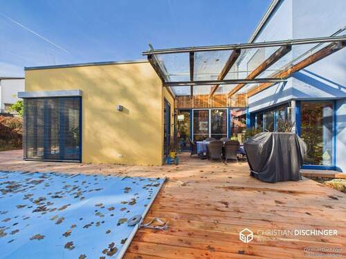 Terrasse/Pool/Freisitz - Doppelhaushälfte mit 224,00 m&sup2; in Lappersdorf zum Kaufen