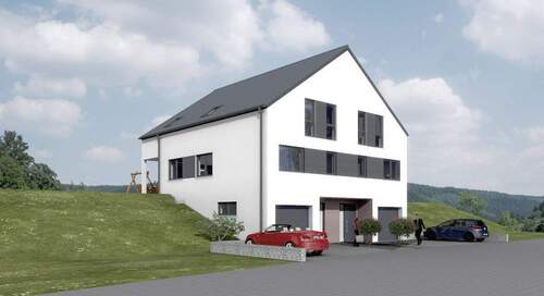 Seitenansicht links - 1 Zimmer Mehrfamilienhaus, Wohnhaus in Kinderbeuern