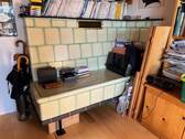 Arbeit-/ Schlafzimmer mit Kunst - 