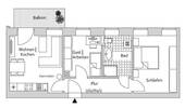 Grundriss mit Homeoffice-Variante - 