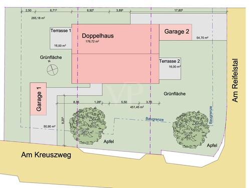 Anordnung Grundstück - 