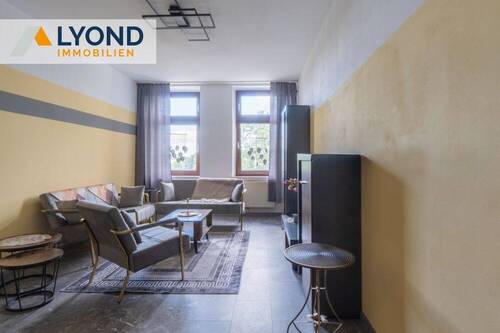Wohnzimmer - 2 Zimmer Etagenwohnung in Leipzig