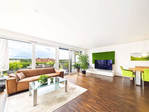 Wohnbereich - Exklusive 4-Zimmer-Wohnung im Erdgeschoss - stilvoll wohnen mit Ausblick!