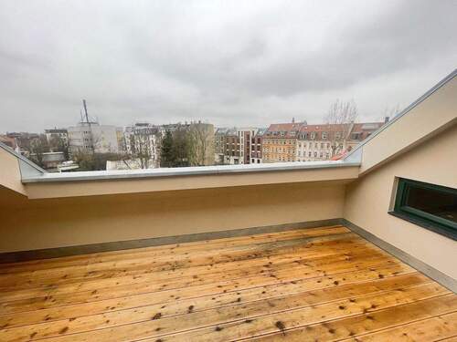 Dachloggia - Etagenwohnung mit 67,60 m&sup2; in Leipzig zur Miete