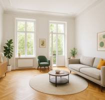 Friedrichshain Samariterkiez – kernsanierter Altbau 2023 mit Balkon, 2-Zimmer-Wohnung, 56 m², Top-Lage, Stuck & Charme - Berlin