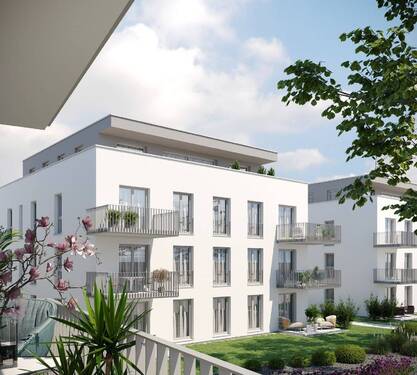 Außenansicht - Neuwertige 2-Raumwohnung mit Einbauküche und Balkon