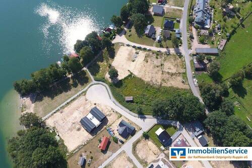 Blick aus der Luft - Grundstück in Rheinsberg zum Kaufen