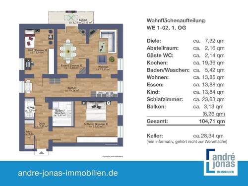 Grundtriss/Flächenaufteilung - 