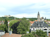 Blick Veste und Moritzkirche - Stadtmitte mit Supersicht von Veste bis Staffelberg! 3-Zi.-Wohnung mit Aufzug UND Tiefgaragen-Stpl.!