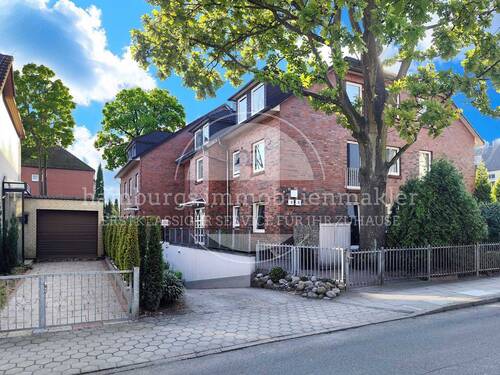 Hausansicht - Nahe Hagenbecks Tierpark: Energieeffiziente 2-Zi.-Wohnung mit Terrasse & Tiefgarage