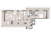 Grundriss - 4 Zimmer Etagenwohnung zur Miete in Dresden