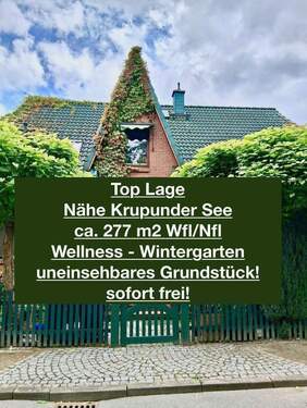 für die große Familie in Traumlage - Courtagefrei - Traumhaus in exklusiver Wohnstrasse Nähe Krupunder See Pool - Whirlpool- Studio - Ankleidezimmer
