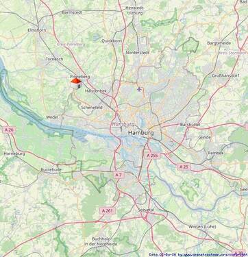 Lage in der Region - 3 Zimmer Etagenwohnung in Pinneberg