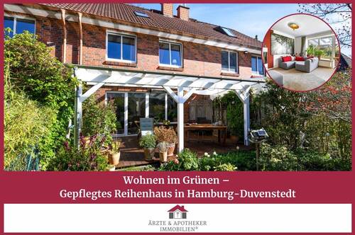 Ärzte & Apotheker Immobilien - Wohnen im Grünen - Gepflegtes Reihenhaus in Hamburg-Duvenstedt