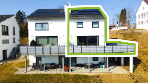 Luftaufnahme Ost - 3 Zimmer Etagenwohnung in Ebershausen