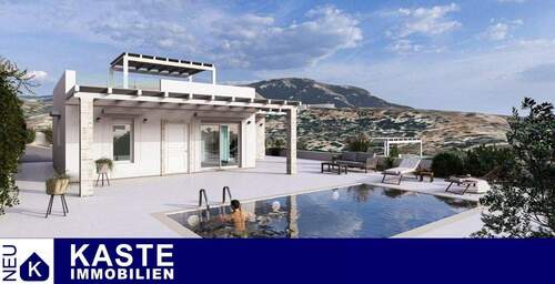 Titel - Exklusive freistehende Villen mit Pool und Bergblick in Pilalimata, Kreta ab 279.000 €