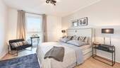 Schlafzimmer (Beispiel Musterwohnung) - 2 Zimmer Etagenwohnung in Hamburg
