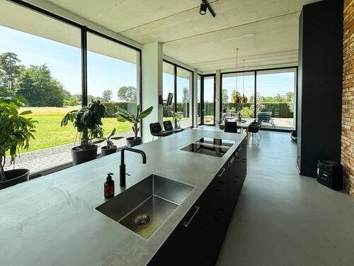 Küche mit Gartenblick - 3 Zimmer Einfamilienhaus in Ibbenbüren