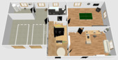 3D Grundriss EG Foto - 