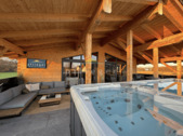 Terrasse - Wohnen im Chalet! Hier beginnt der Urlaub schon ZUHAUSE, 98% autark, +Halle für Hobby od. Lager