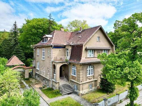 Hausansicht - *Rarität am Elbhang! Eine der letzten unsanierten denkmalgeschützten Villen in ruhiger und grüner Bestlage von Dresden-Loschwitz*