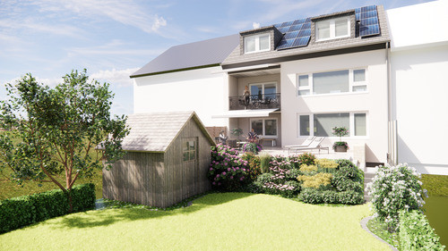 Rückansicht nach Sanierung - 