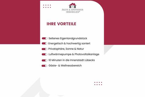 Ihre Vorteile! - 7 Zimmer Einfamilienhaus zum Kaufen in Lübeck