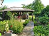 Gartenparadies mit Pavillon - Gartenparadies 1 Minute vom Echtzer See: Liebevoll im Landhaus-Stil modernisierte Doppelhaushälfte!