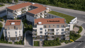 Visualisierung des 2. Bauabschnitts - Bezugsfertige Eigentumswohnung im Erdgeschoss mit WEST-BALKON