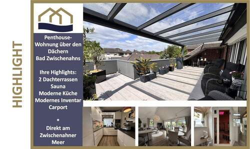 Bild 1 - Einfach WOW- Ihre Ruheoase über den Dächern von Bad Zwischenahn mit Sauna und 2 großen Dachterrassen