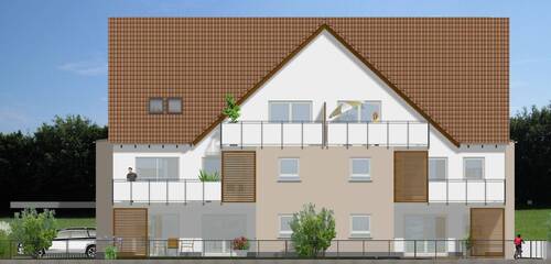 Südansicht - Etagenwohnung mit 94,00 m&sup2; in Feucht zum Kaufen