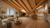 Wohnzimmer - 2 Zimmer Etagenwohnung zur Miete in Garmisch-Partenkirchen