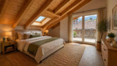 Schlafzimmer - Etagenwohnung mit 70,00 m&sup2; in Garmisch-Partenkirchen zur Miete
