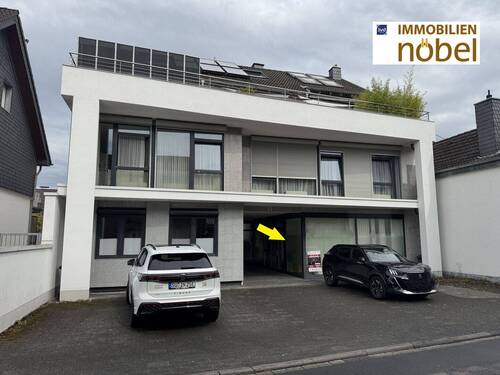 Straßenansicht 1 - Kopie - RheidtZentrum, Ladenlokal, Praxis, Büro oder 2 Zimmerwohnung (Genehmigung liegt vor)