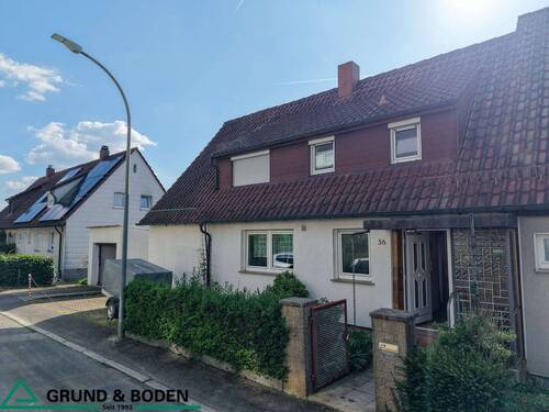 Außenansicht 2 - Familienglück in ruhiger Lage: Doppelhaushälfte mit Garten, Terrasse & Einliegerwohnung