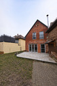 Gartenansicht auf Haus - 5 Zimmer Einfamilienhaus in Obernzenn