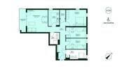 Grundriss Eigentumswohnung 035 im dritten Obergesc - 