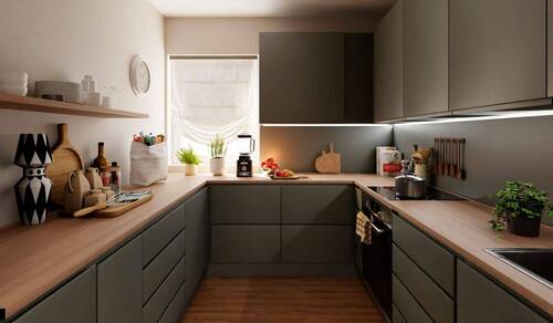 Küche mit Fenster und viel Platz zum kochen! - 4 Zimmer Etagenwohnung in Berlin