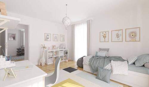 Visualisierung des Kinderzimmers im Einfamilienhau - 5 Zimmer Einfamilienhaus in Biesenthal