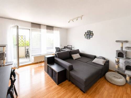 Wohnzimmer-Balkon - Etagenwohnung mit 56,00 m&sup2; in Senden zur Miete