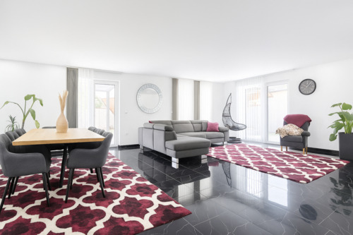 Esszimmer und Wohnzimmer - 7 Zimmer Einfamilienhaus in Rheinau