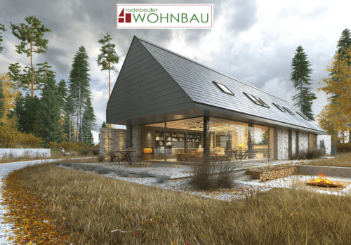 Ansicht Garten - Moderne Bauweise trifft ländlichen Charme