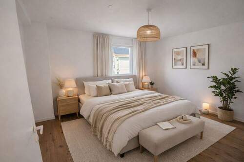 Schlafzimmer; KI generiert - Etagenwohnung mit 80,00 m&sup2; in Heroldsberg zur Miete